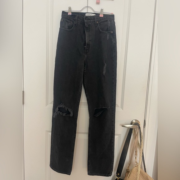 Abercrombie and Fitch 90s straight ultra high rise 2R - Picture 7 of 8